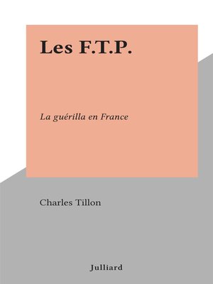 cover image of Les F.T.P.